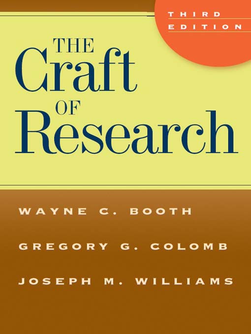 Title details for The Craft of Research by Wayne Booth - Available